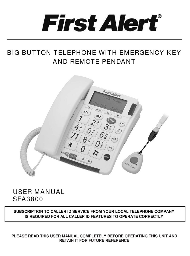 First Alert SFA3800 user manual