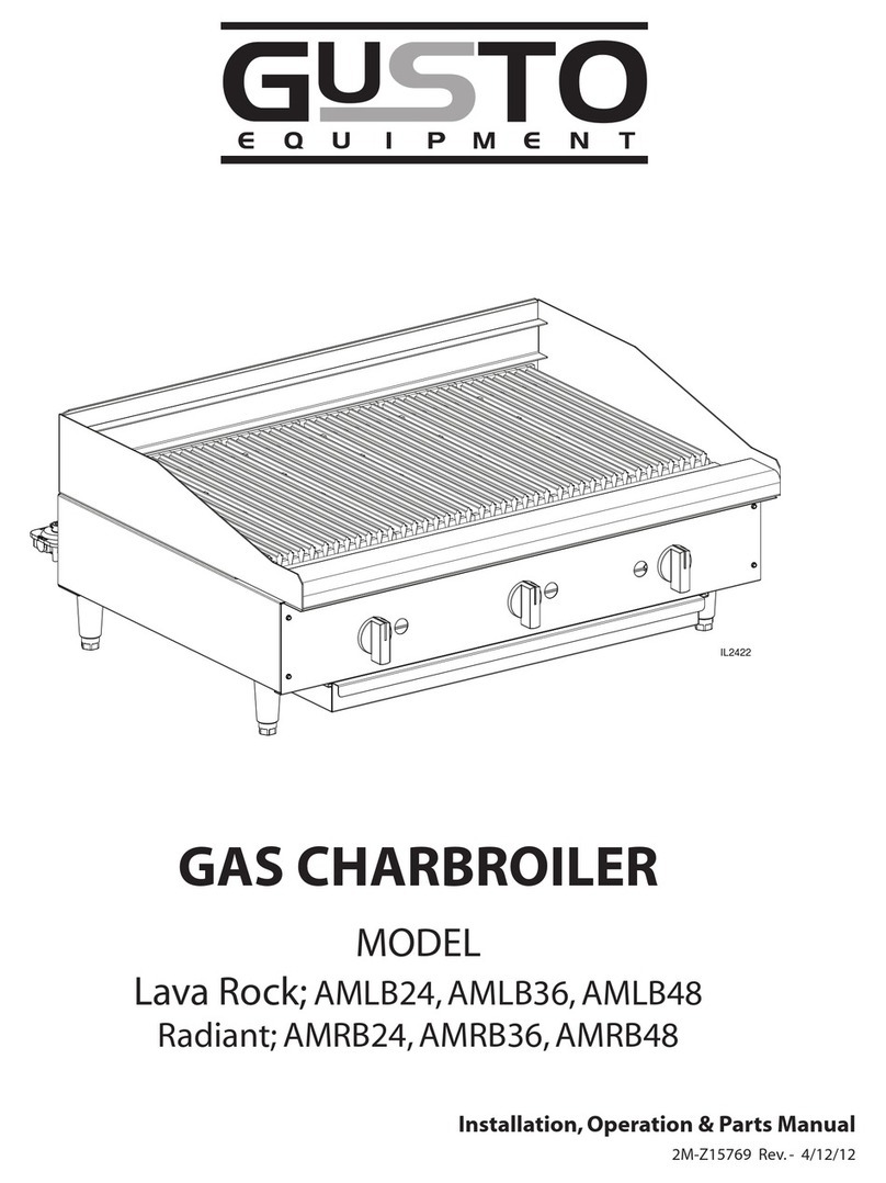 Gusto Lava Rock AMLB24 Operation manual
