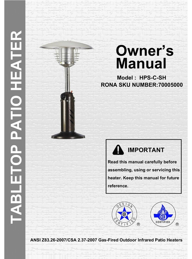 Garden Sun HPS-C-SH owner's manual