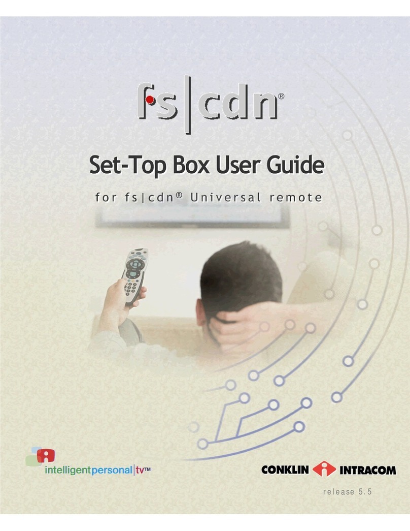 Conklin FS CDN remote control user guide