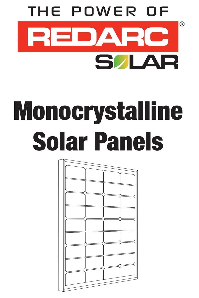 Redarc Monocrystalline instruction manual