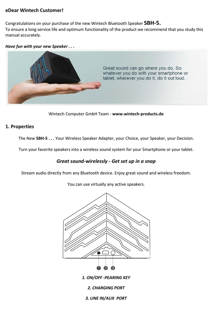 Wintech SBH-5 user manual
