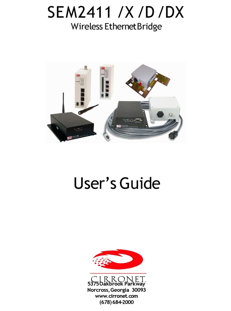 Cirronet SEM2411 D user guide