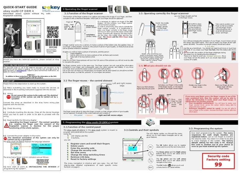 eKey multi CP DRM 4 quick start guide eKey multi CP DRM 4 quick start guide