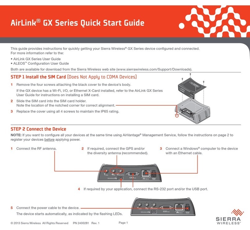 Sierra Wireless AirLink GX Series User manual