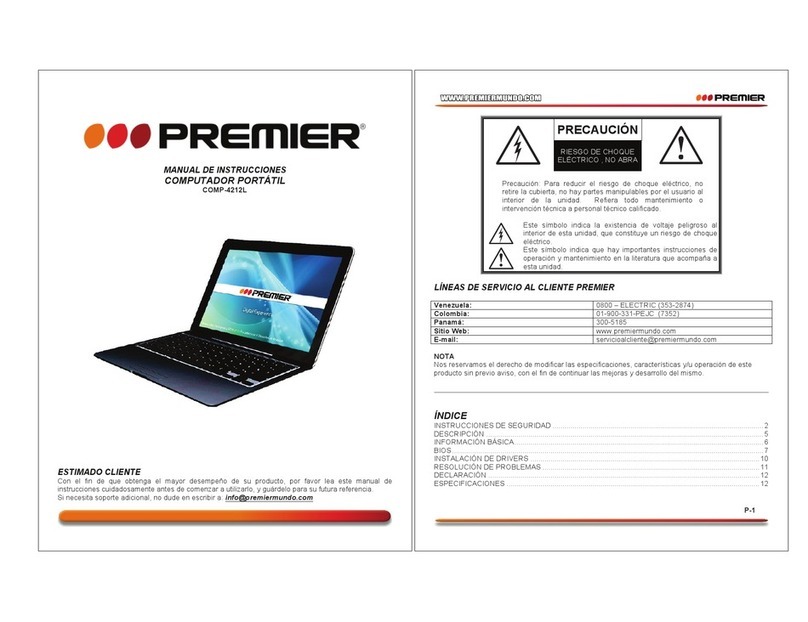 Premier COMP-4212L instruction manual