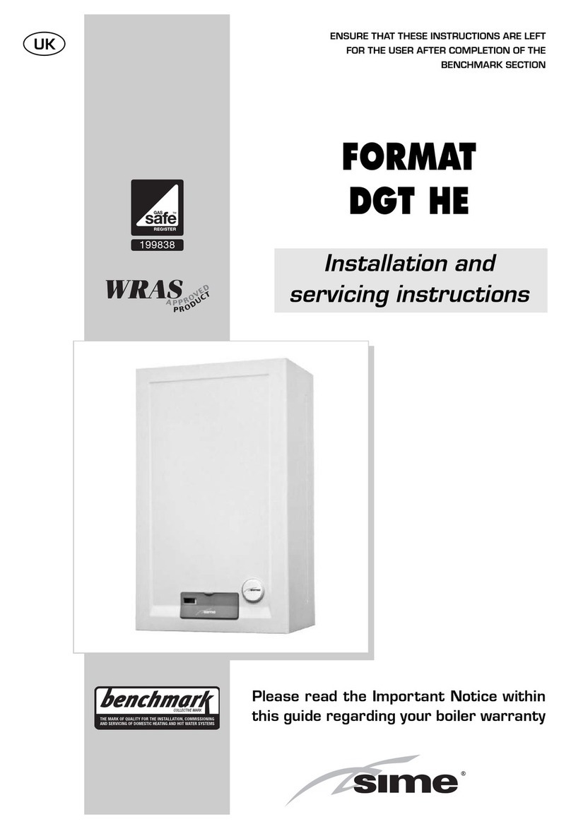 Sime FORMAT DGT HE Installation and servicing instructions