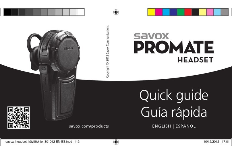 Savox Promate User manual