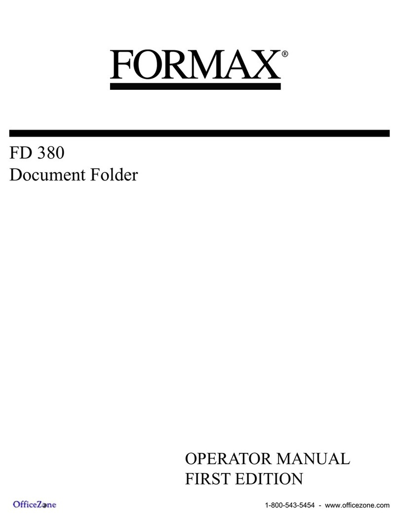 Formax FD 380 User manual Formax FD 380 User manual