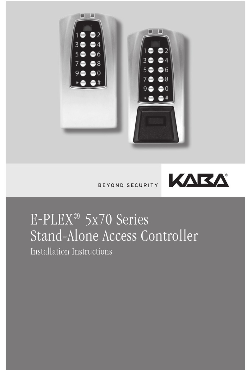 Kaba E-PLEX 5x70 Series installation instructions