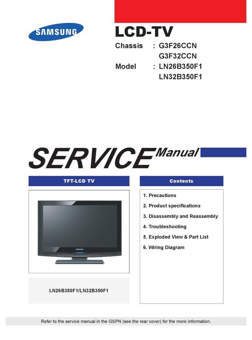 Samsung LN26B350F1 Service manual