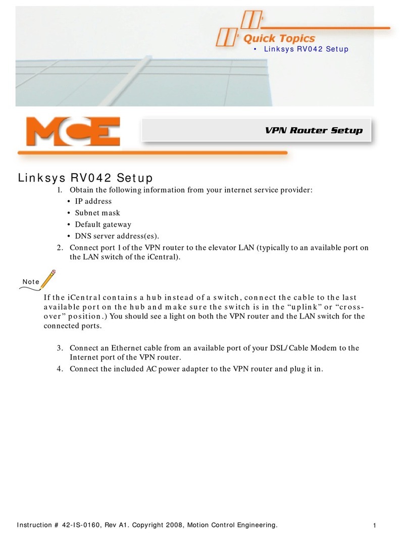 Cisco Linksys RV042 User manual