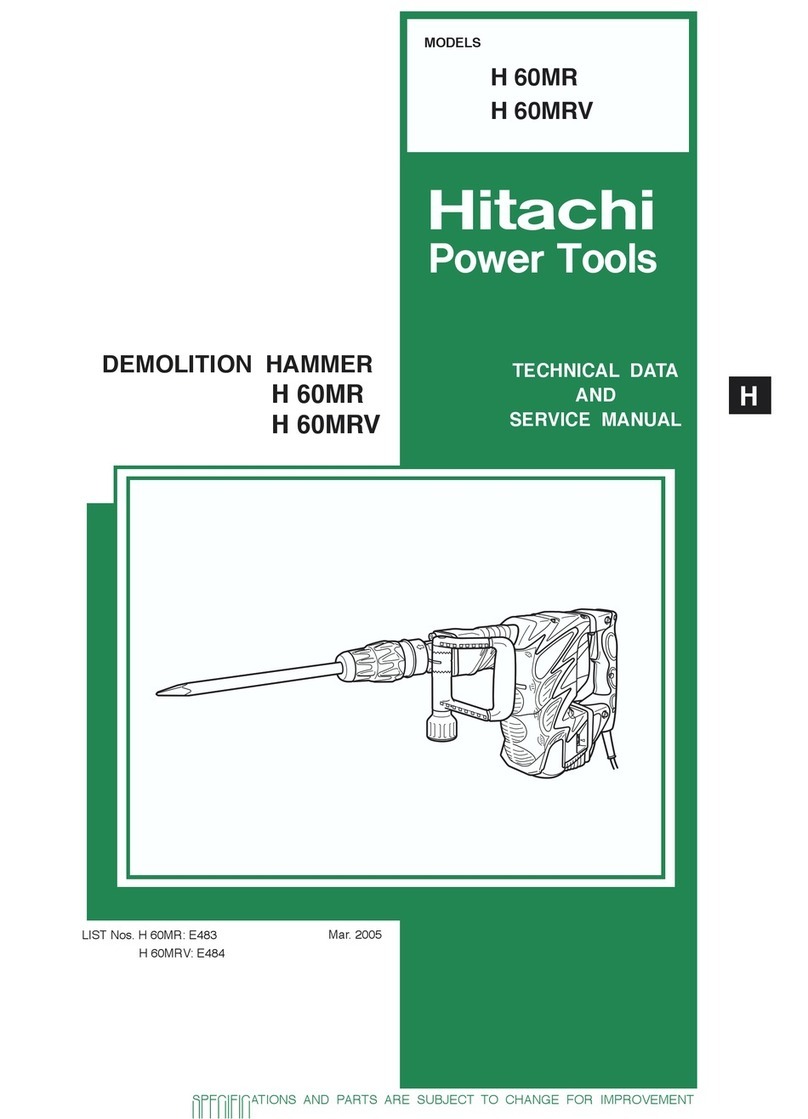 Hitachi H 60MR Technical data and service manual