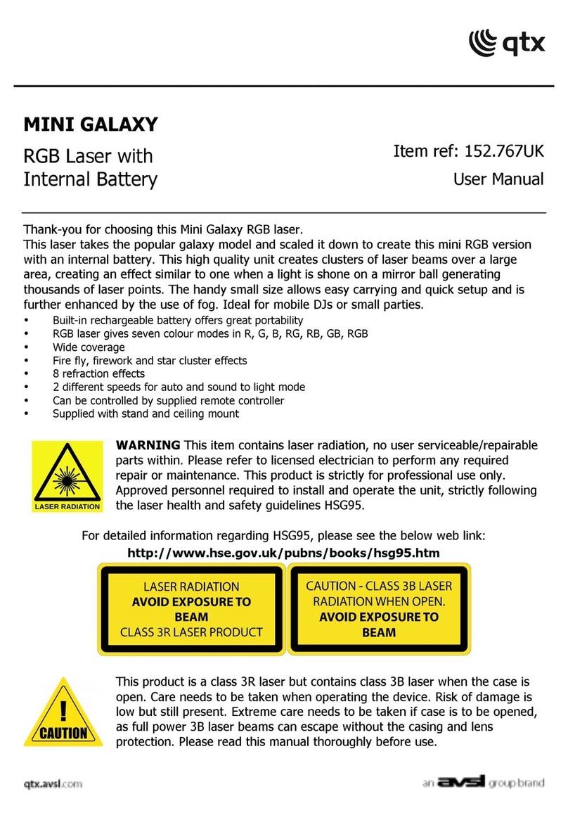 Qtx MINI GALAXY 152.767UK user manual