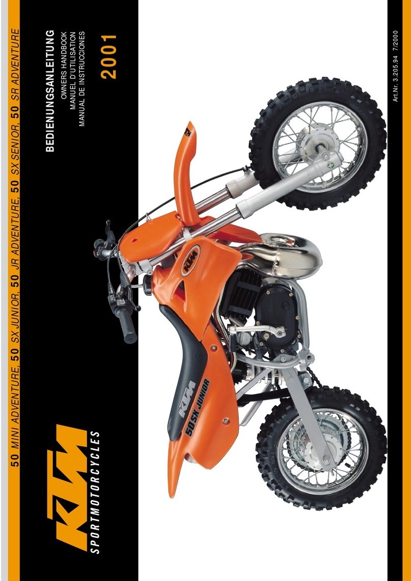KTM 2001 50 JR ADVENTURE User guide