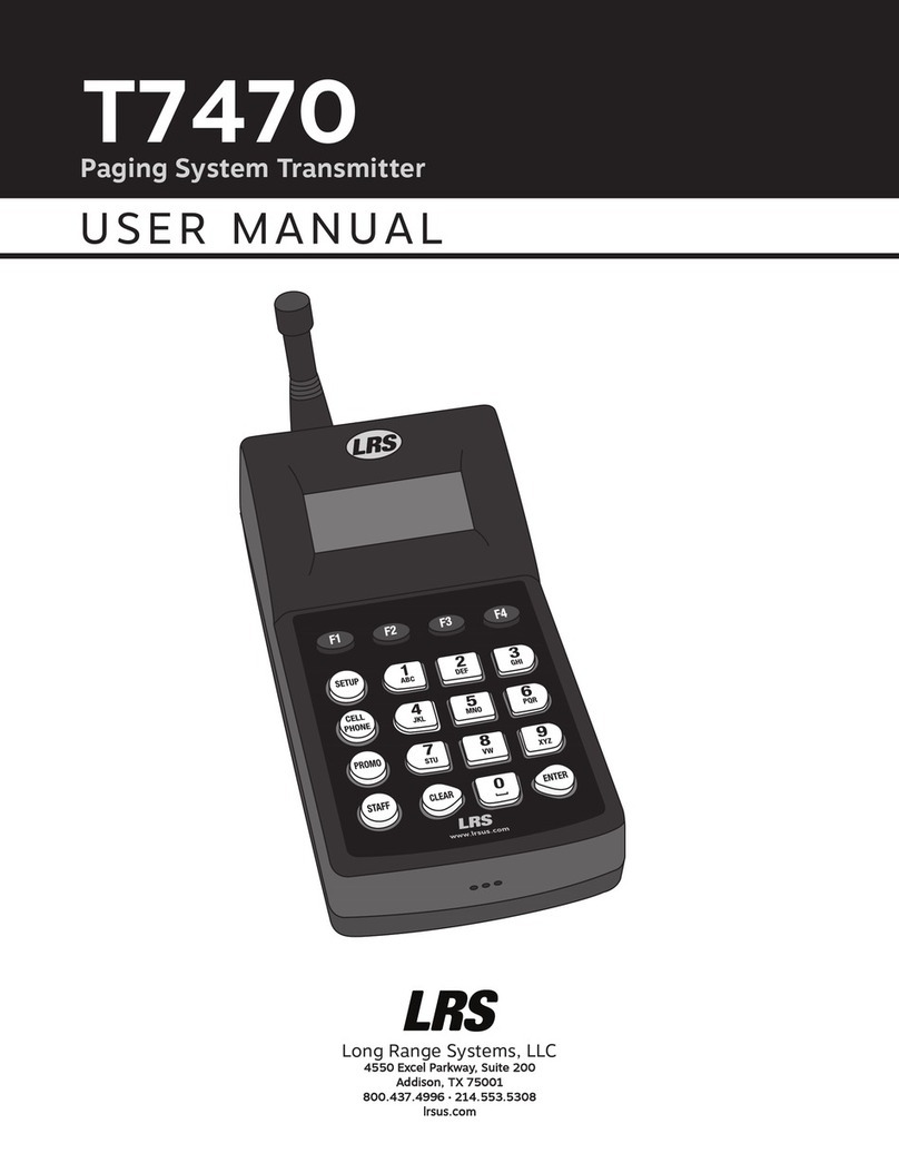 Long Range Systems T7470 user manual