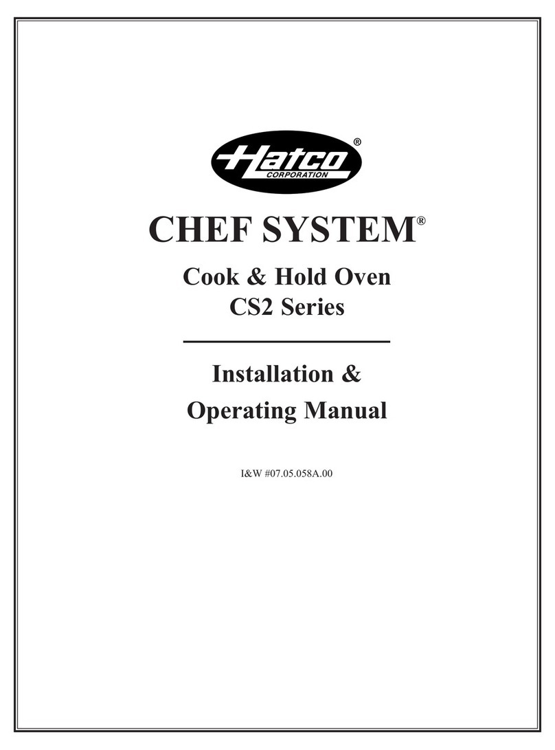 Hatco CS2-10S Installation & operating manual Hatco CS2-10S Installation & operating manual
