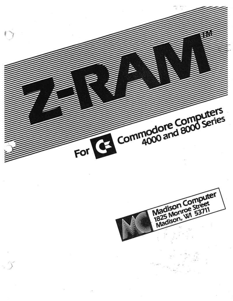 Madison Computer Z-Ram manual