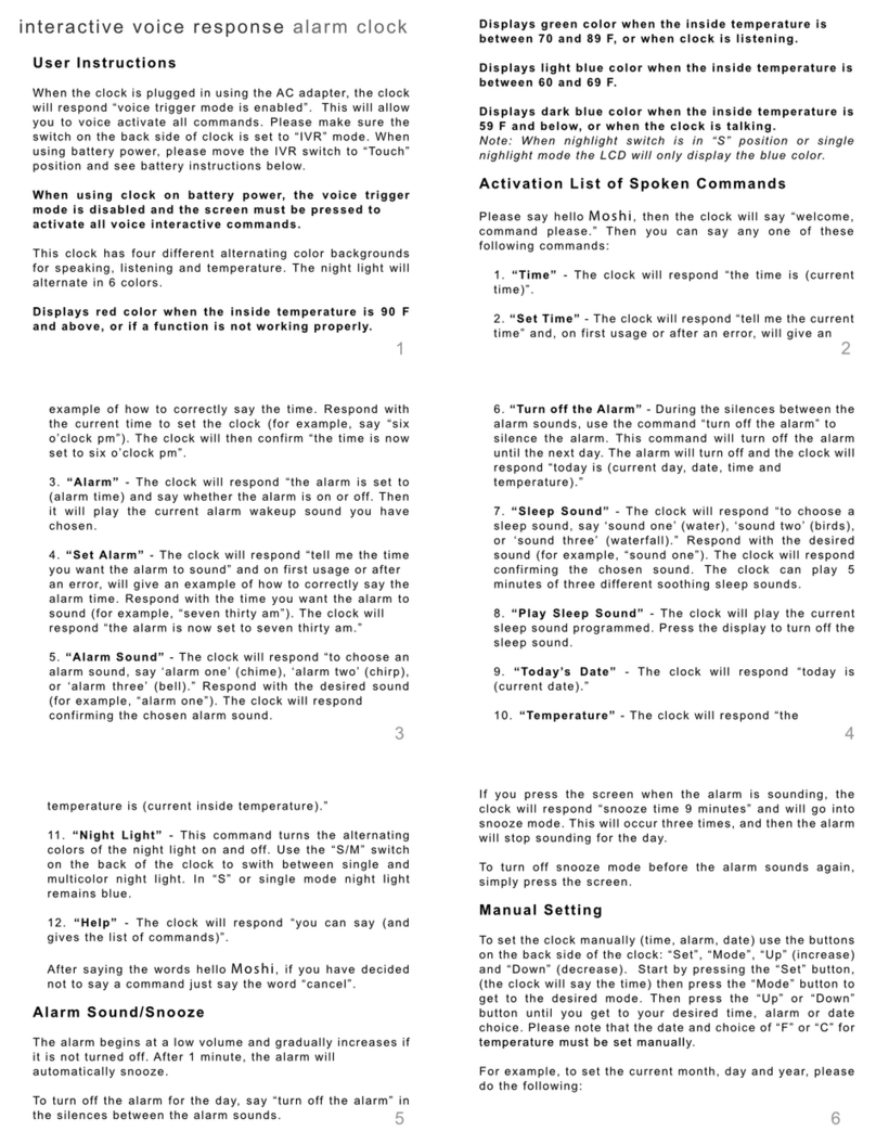 Moshi MLC489 User manual