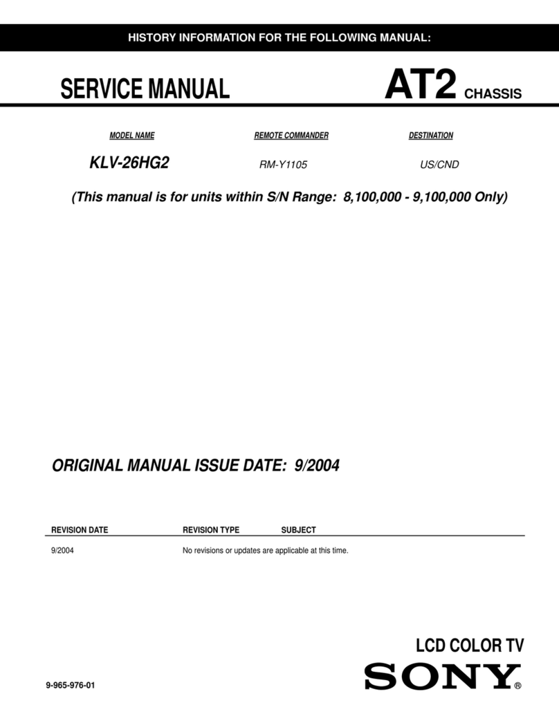 Sony WEGA KLV 26HG2 User manual
