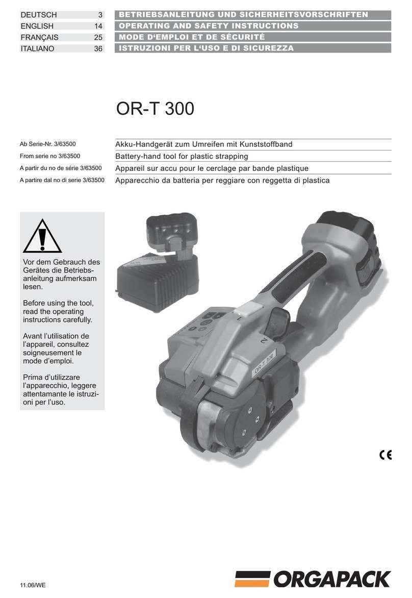 Orgapack OR-T 300 Quick guide
