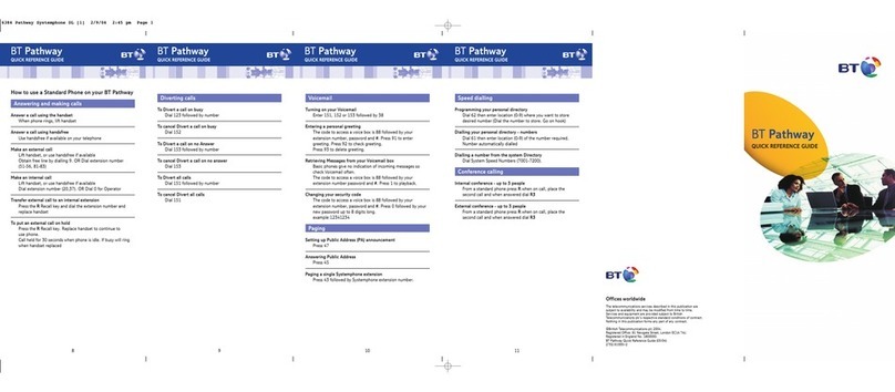 BT Pathway Quick reference guide