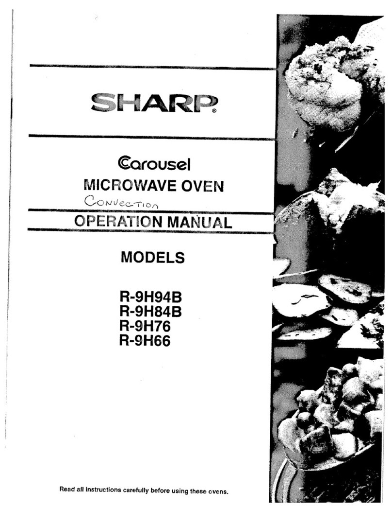 Sharp Carousel R-9H94B User manual