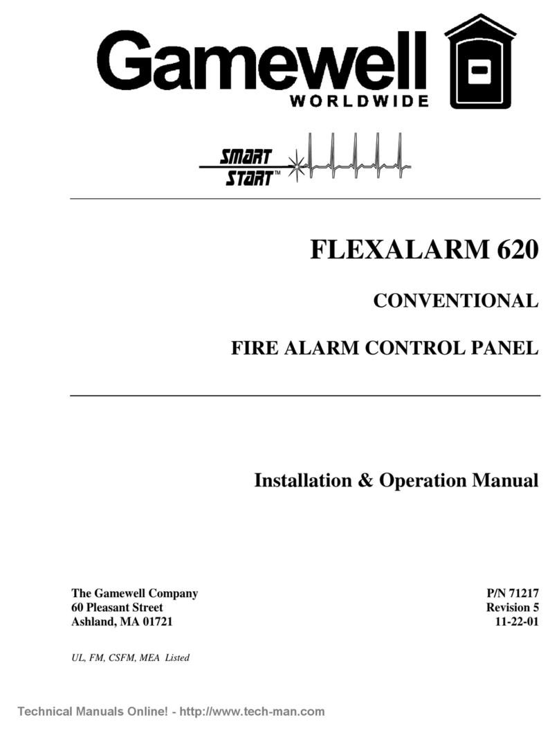 Gamewell FLEXALARM 620 Installation & operation manual