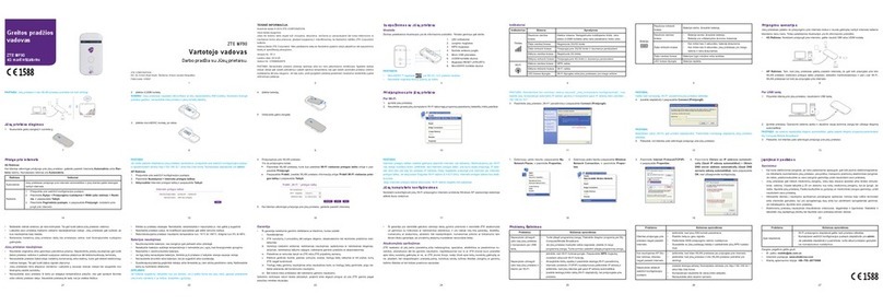 Zte Telstra MF90 quick start guide