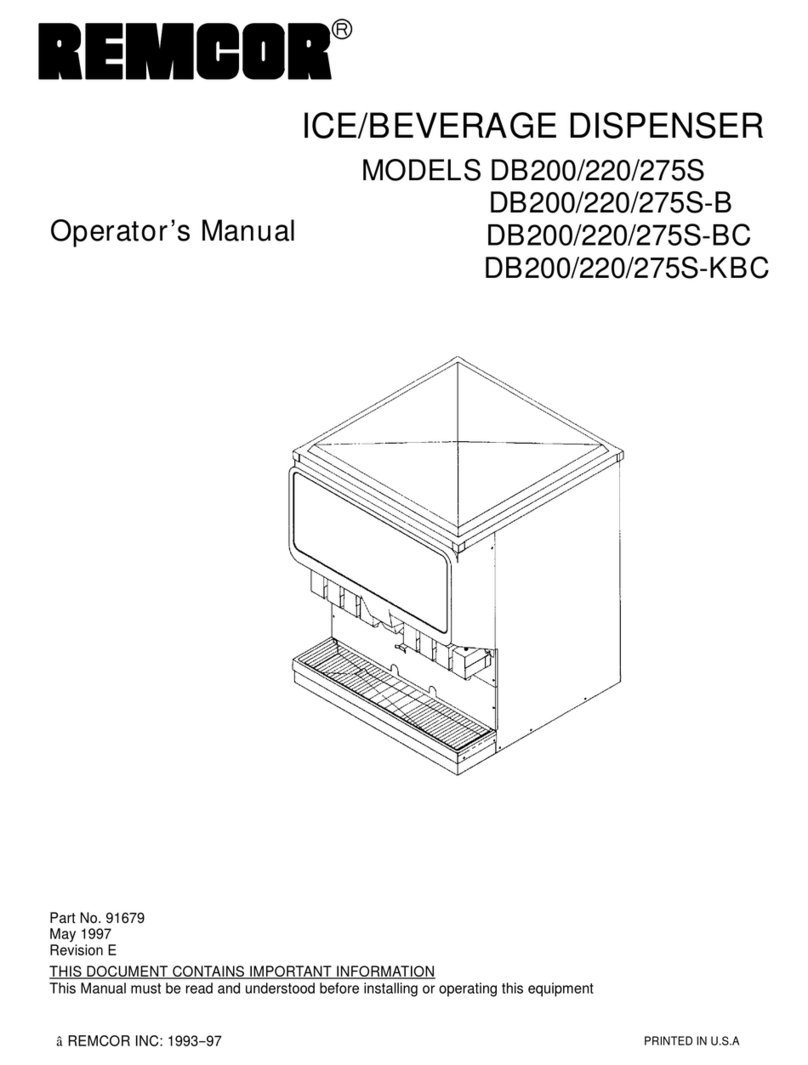 Remcor DB200 Operator's manual
