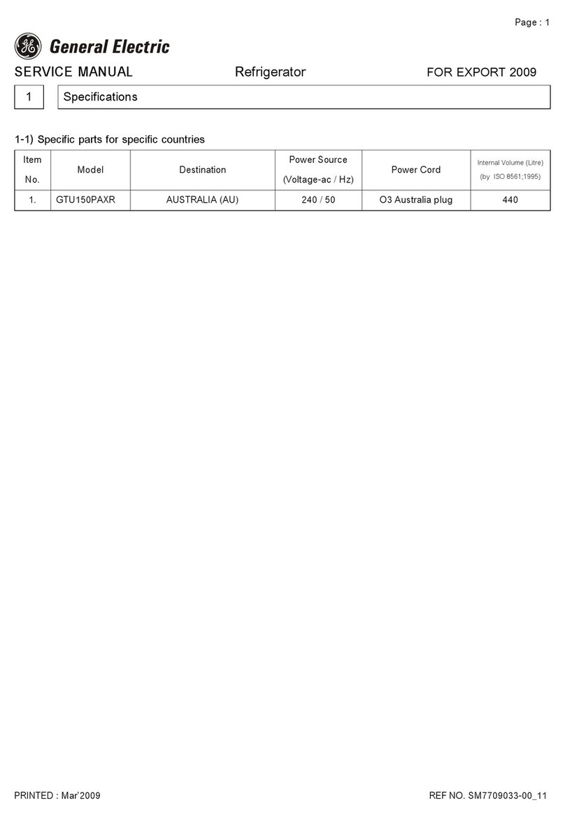 GE GTU150PAXR User manual