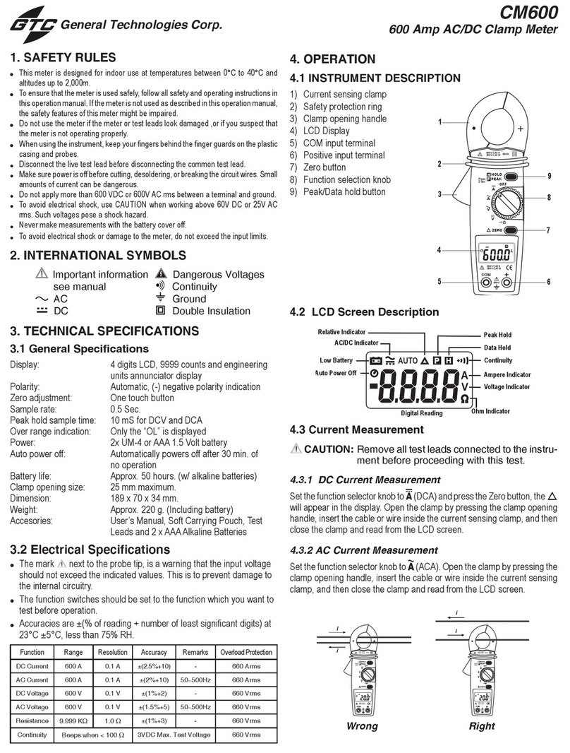 GTC CM600 user guide