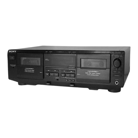 Sony TC-WE425 - Dual Auto Reverse Cassette User manual
