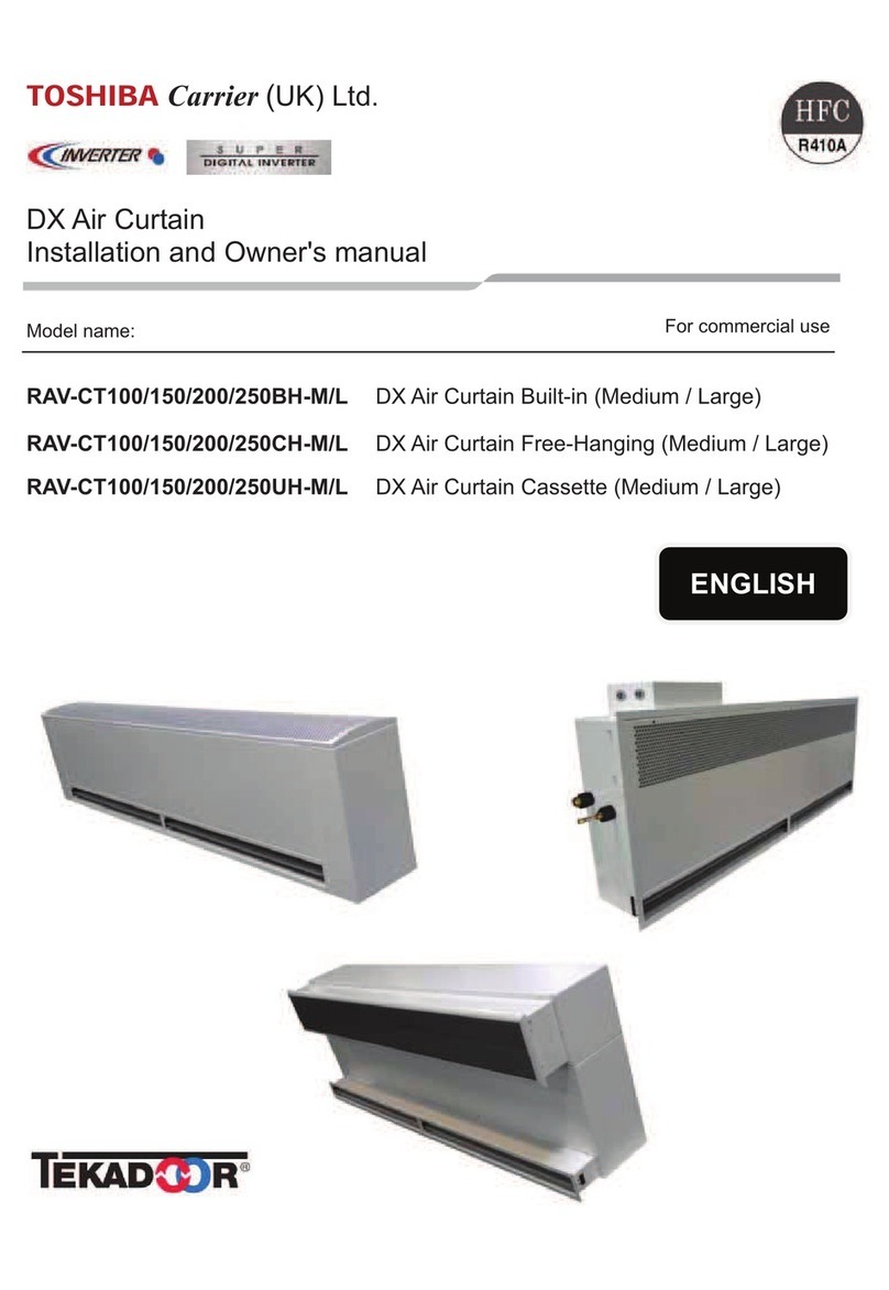 Toshiba RAV-CT100/150/200/250BH-M/L Installation instructions