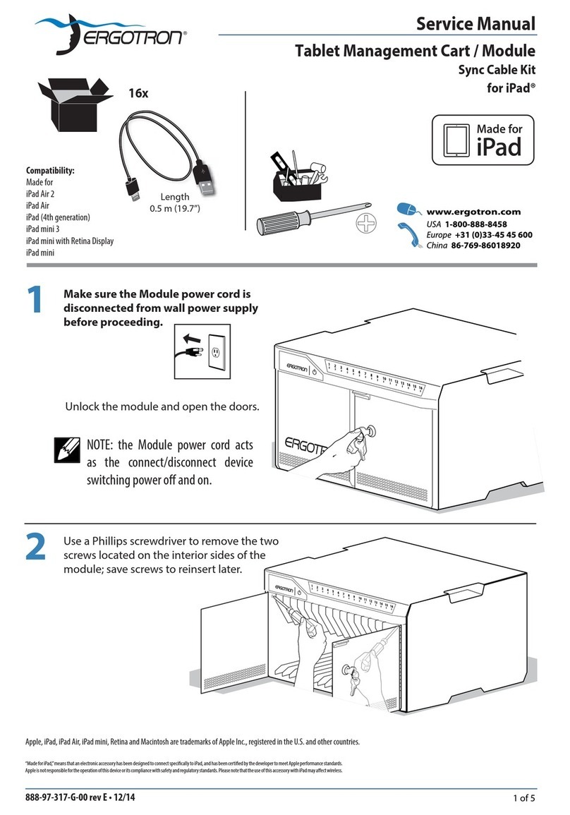 Ergotron Tablet Management Cart / Module User manual Ergotron Tablet Management Cart / Module User manual