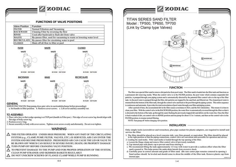 Zodiac TITAN SERIES TP500 user guide Zodiac TITAN SERIES TP500 user guide