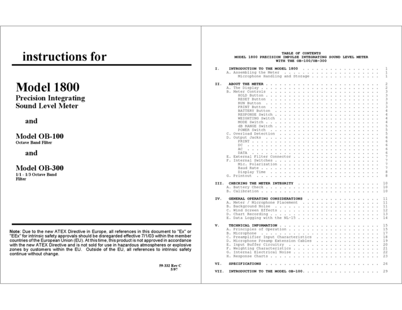 Quest Engineering 1800 User manual