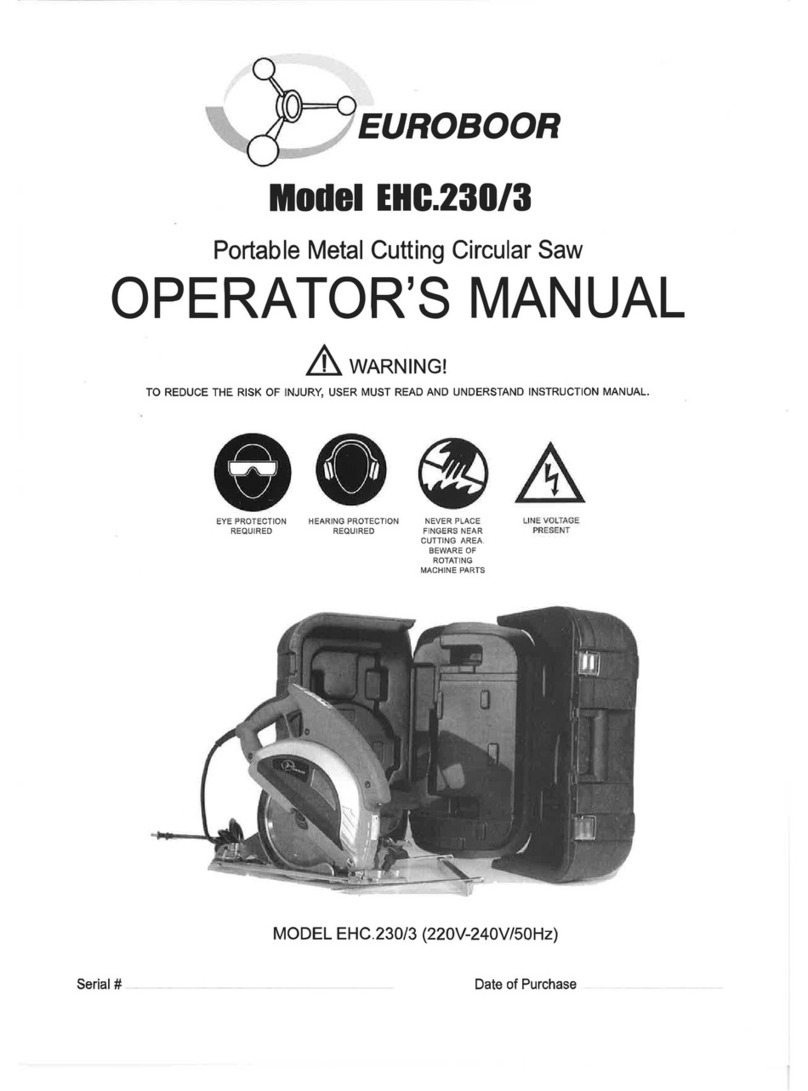 Euroboor EHG.230 Operator's manual