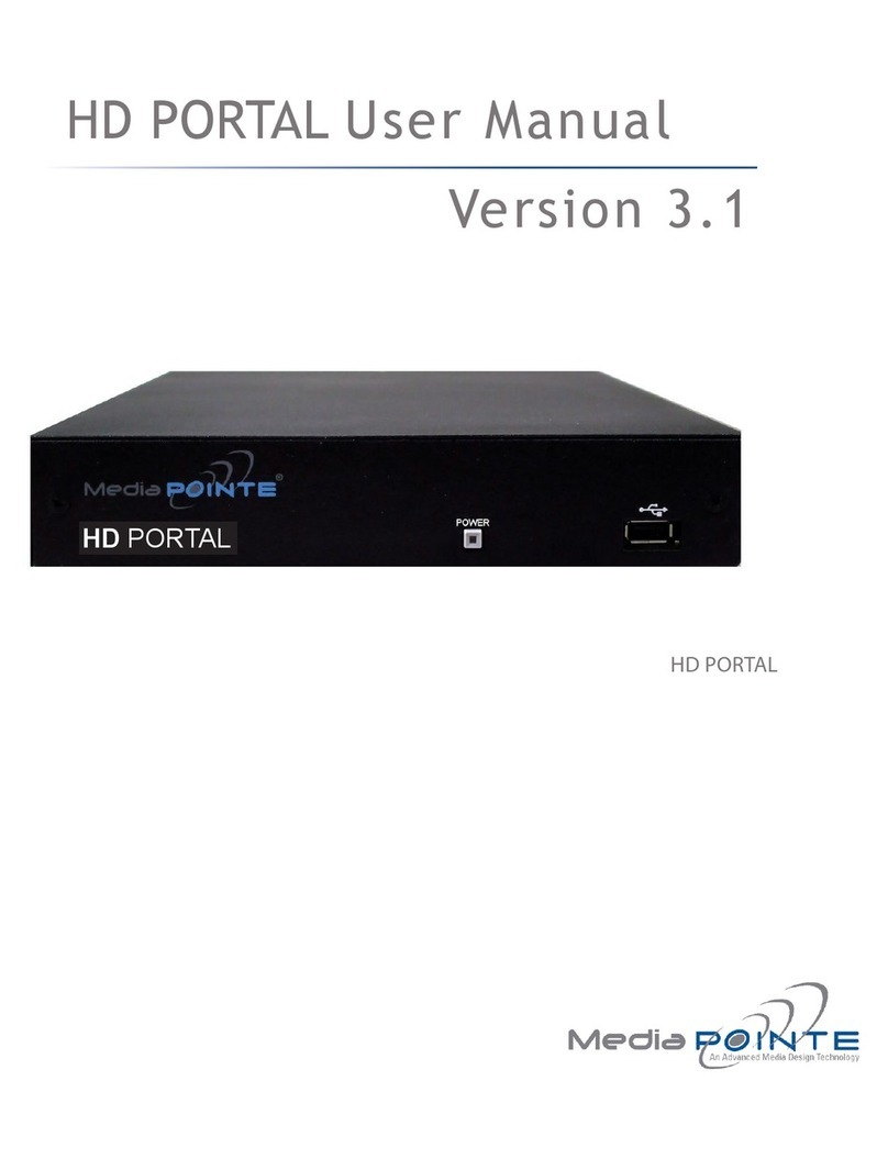 Media Pointe HD PORTAL user manual