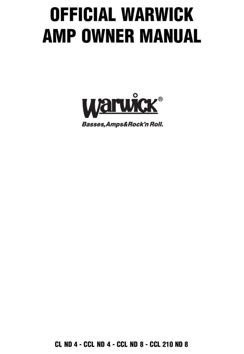 Warwick CL ND 4 owner's manual
