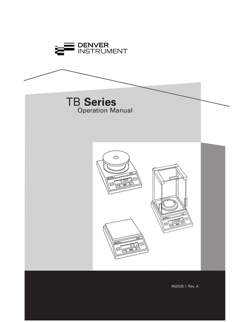 Denver Instrument TB-124 Operation manual