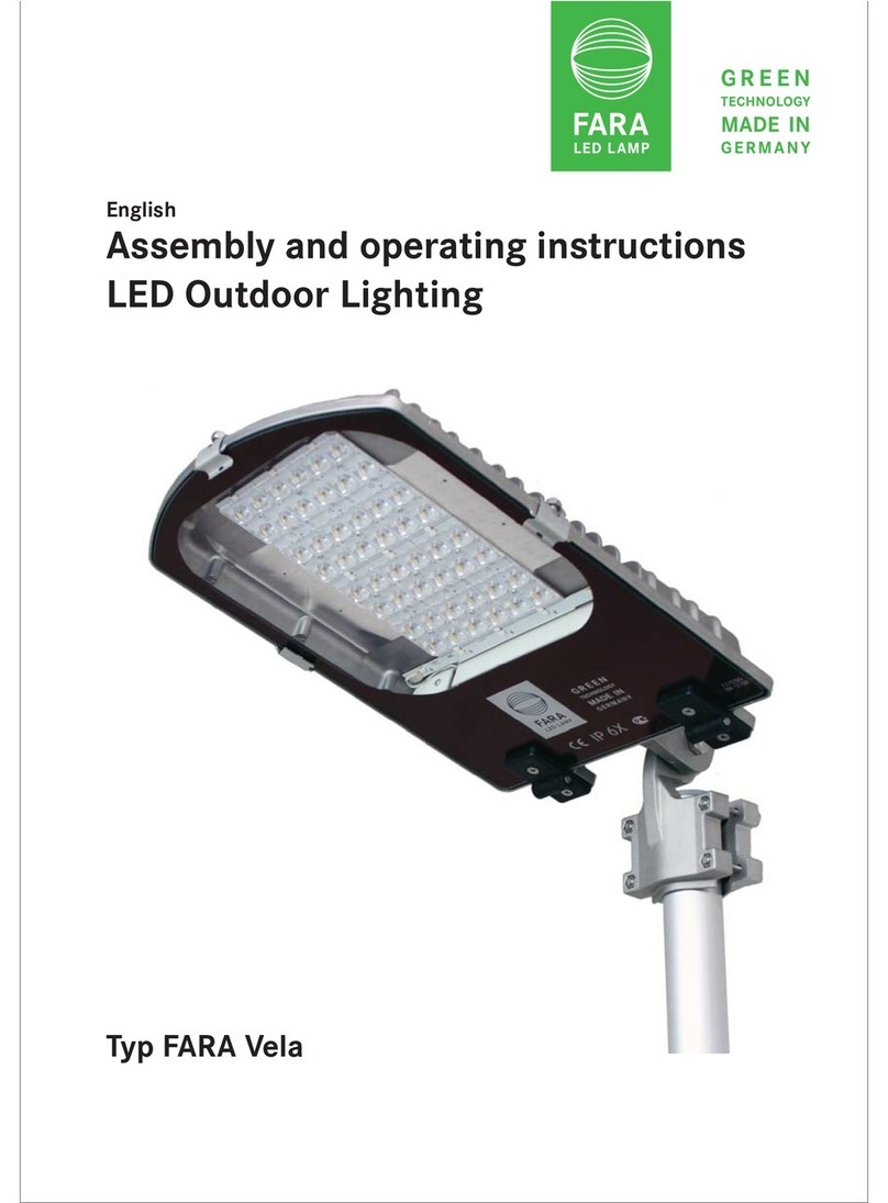 Luxision Typ FARA Vela Assembly and operating instructions