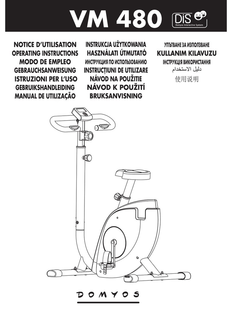 DIS Domyos VM 480 operating instructions