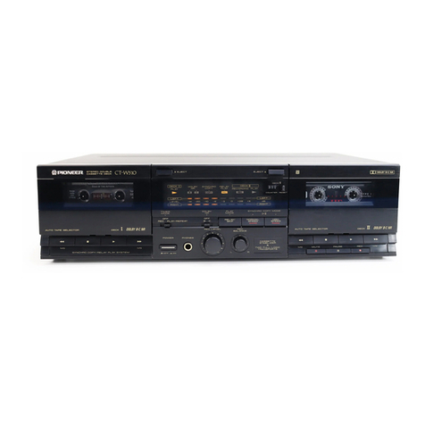 Pioneer CT-W510 operating instructions