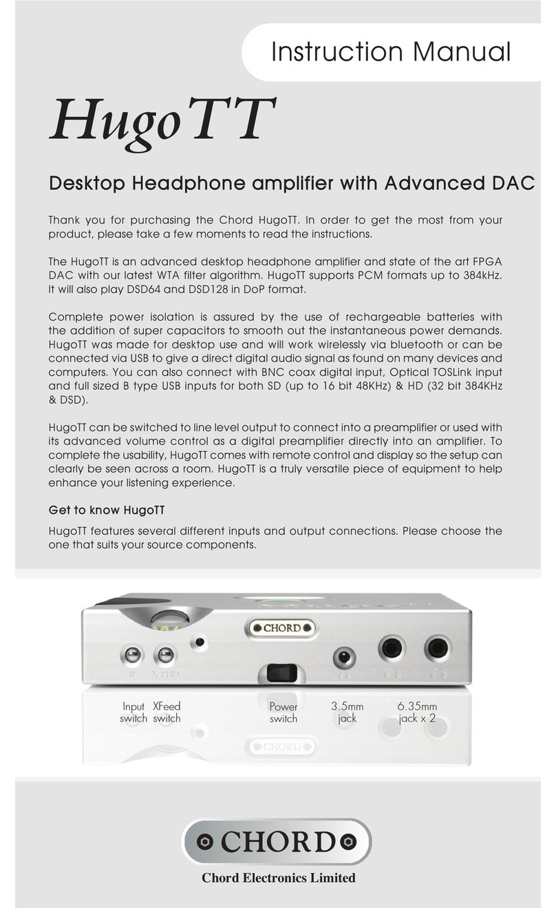 Chord HugoTT User manual