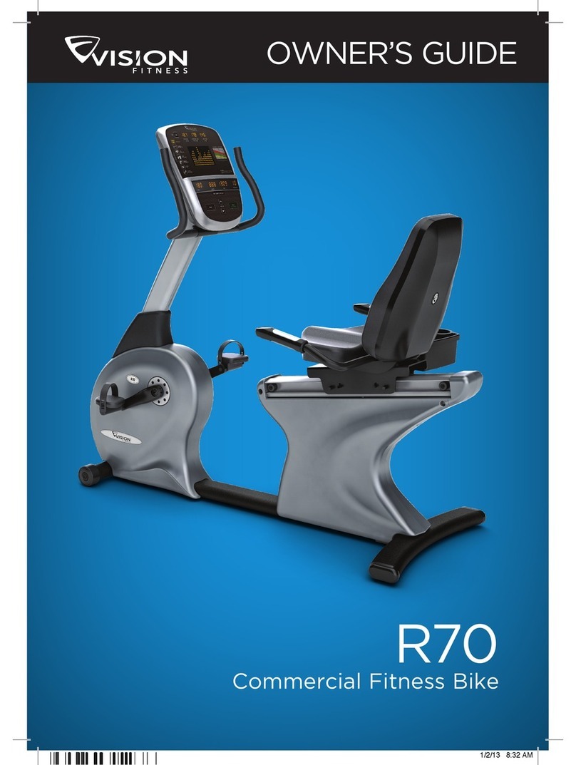 Vision Fitness R70 owner's manual
