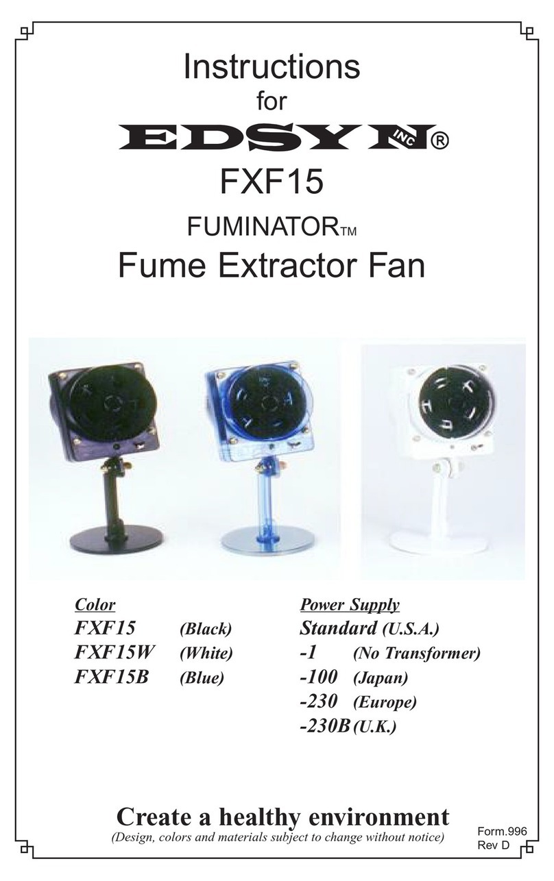 Edsyn FUMINATOR FXF15 Instructions for use