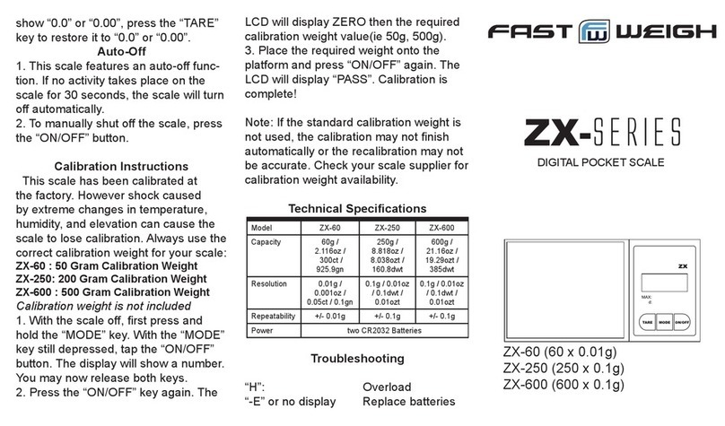Fast Weigh ZX-60 manual