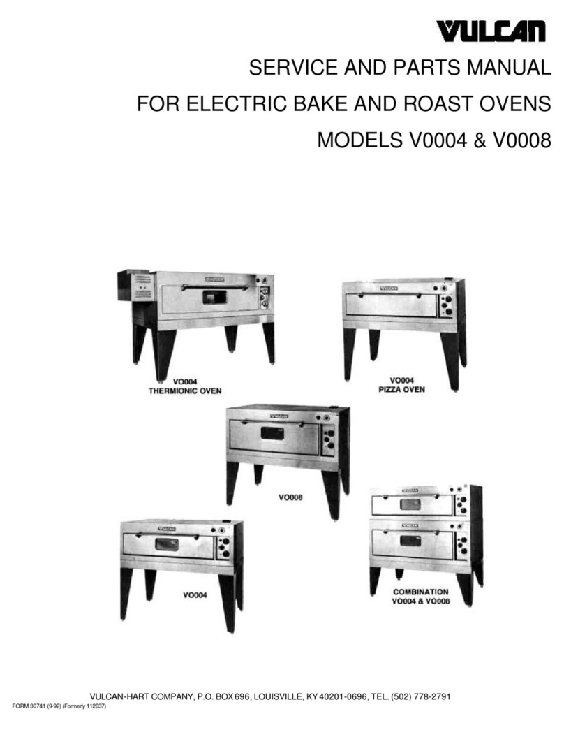 Vulcan Fitness V0004 thermionic Service and parts manual