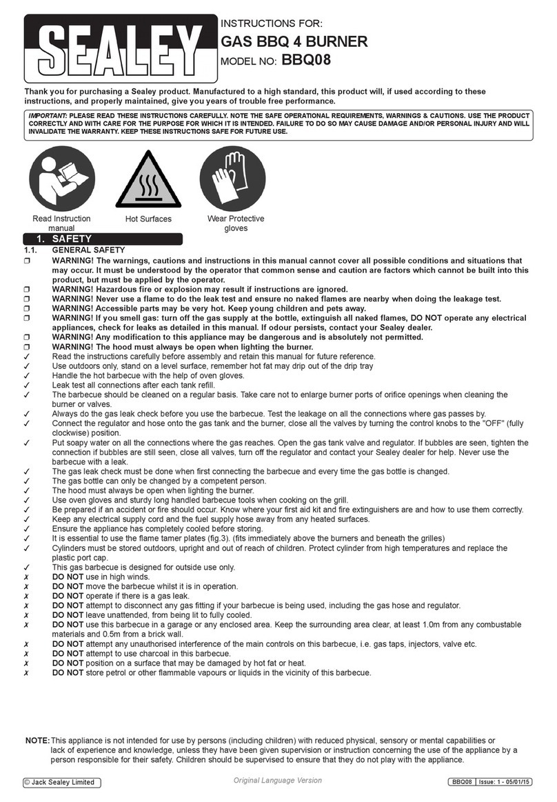Sealey BBQ08 instructions